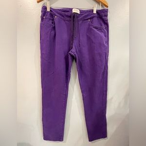 COPY - Pajama Jeans Purple Pull Up Women’s Pants Tie Waist Cotton Blend Size L